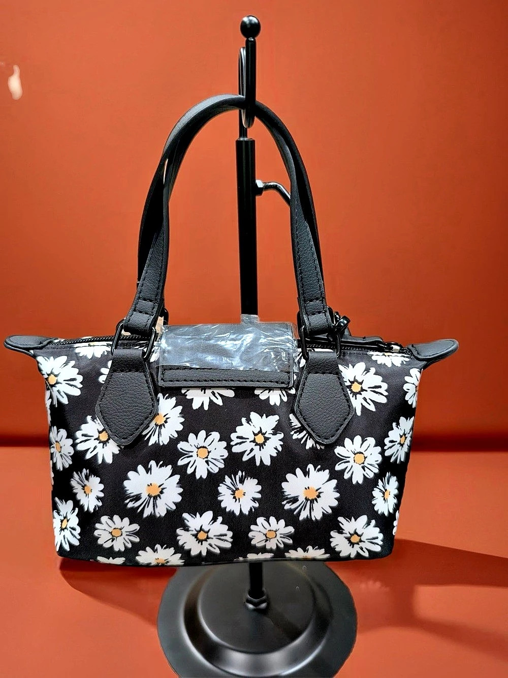 Betsey Johnson Floral Tote in Black & White